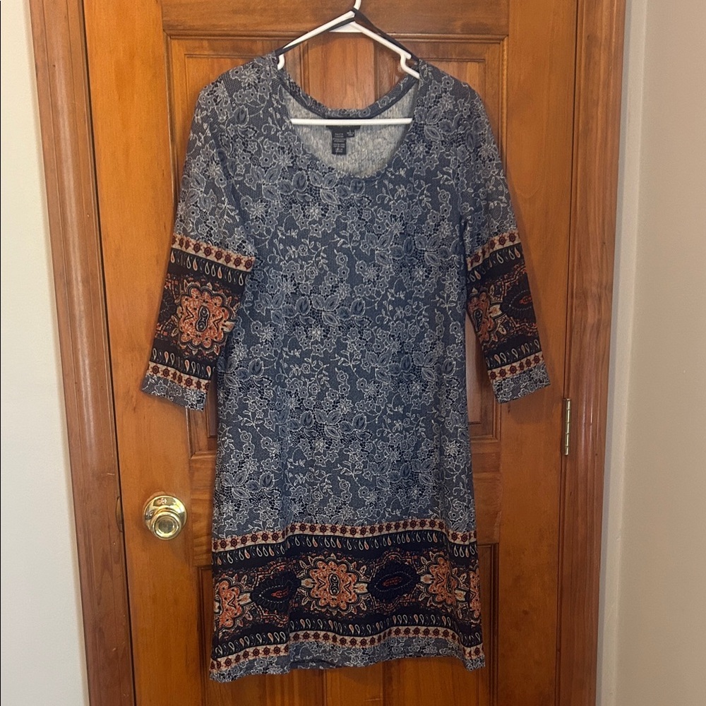 Papillon Floral Paisley Half Sleeve Dress